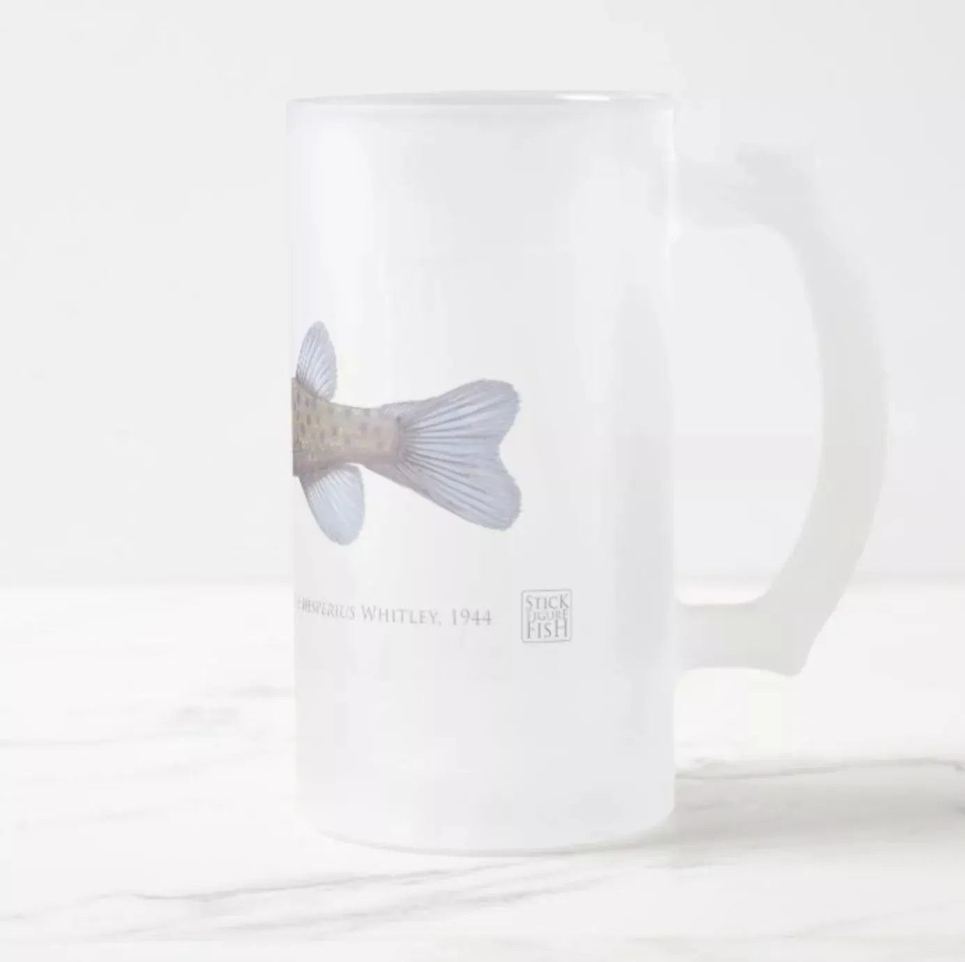 Western Trout Minnow - Frosted Glass Stein