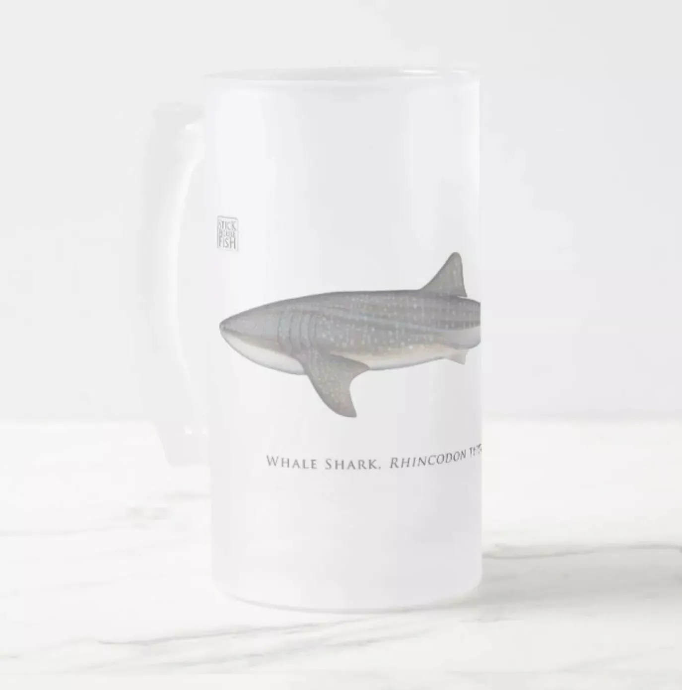 Whale Shark - Frosted Glass Stein