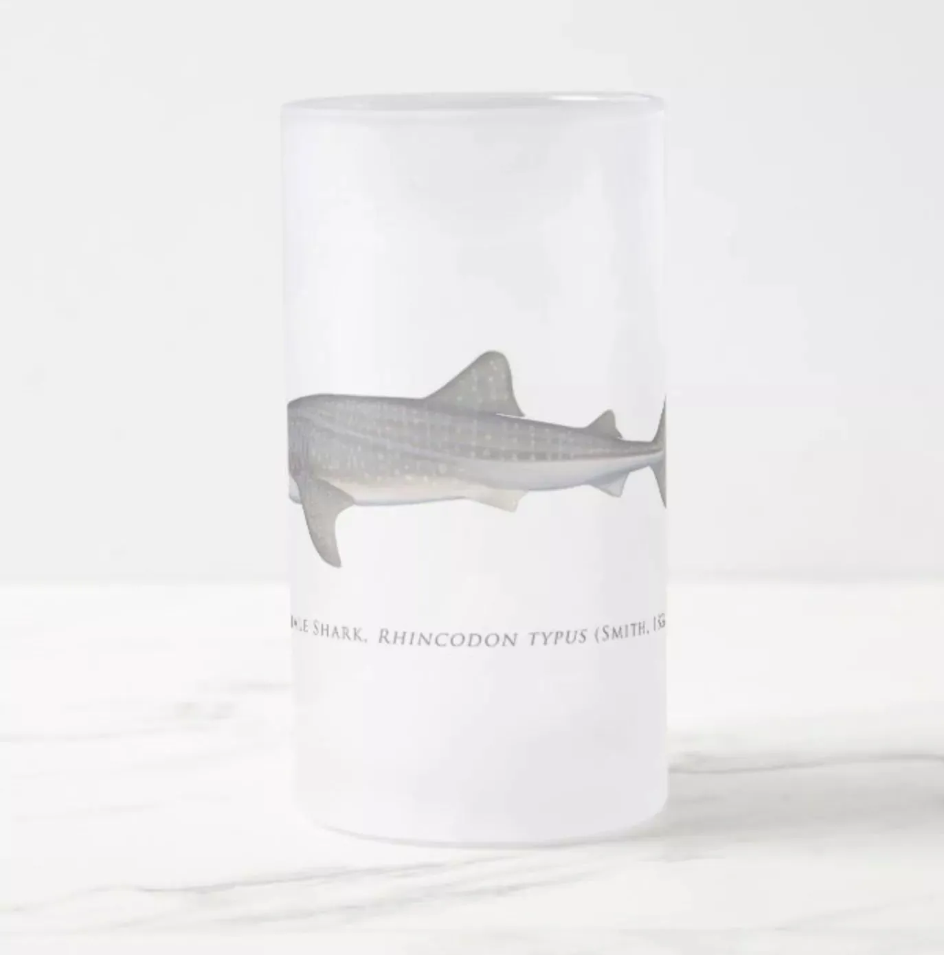 Whale Shark - Frosted Glass Stein